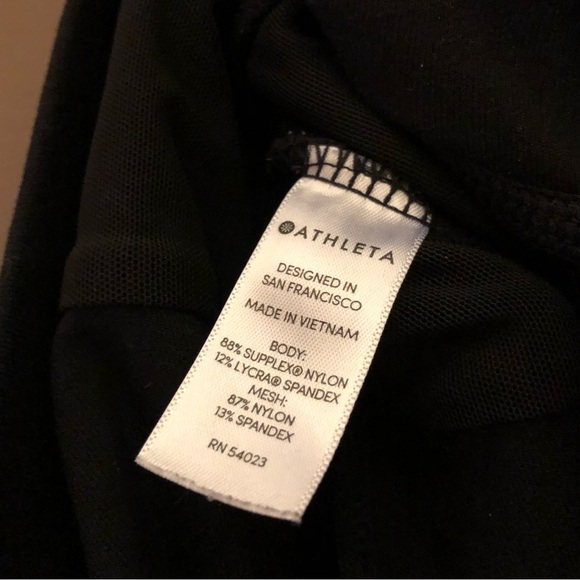 Athleta Cropped Pull on Leggings Zipper pocket Legging Pants Black XS - Picture 7 of 8